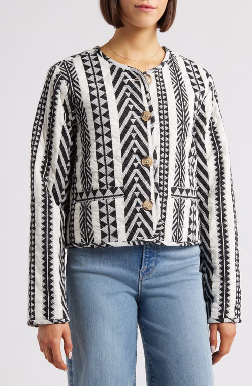 Sanctuary Coco Jacquard Button-front Jacket