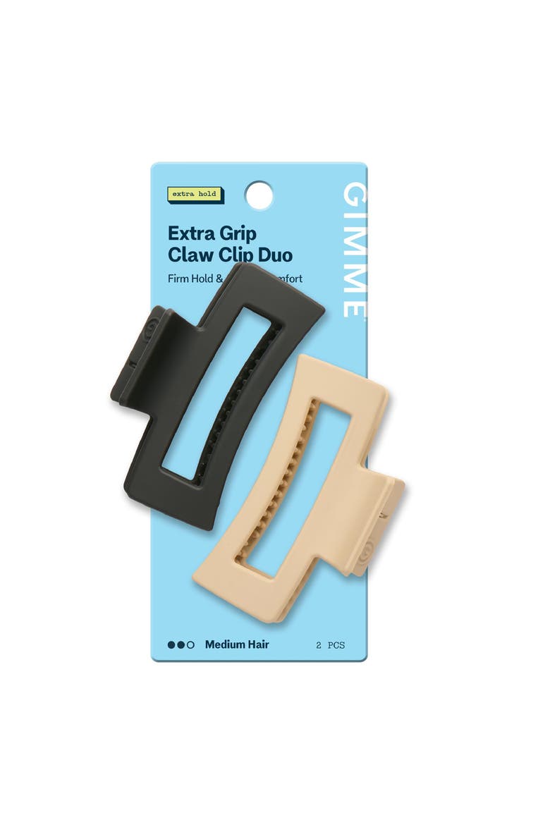 Rectangle Extra Grip Claw Clip, Main, color, Beige