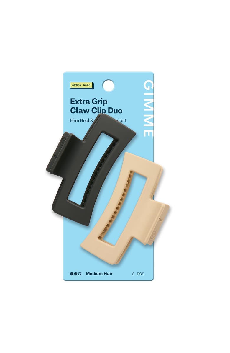 Gimme Beauty Rectangle Extra Grip Claw Clip, Main, color, Beige