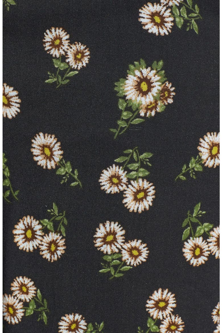 Print Tapered Pants, Alternate, color, BLACK DAISY PRINT