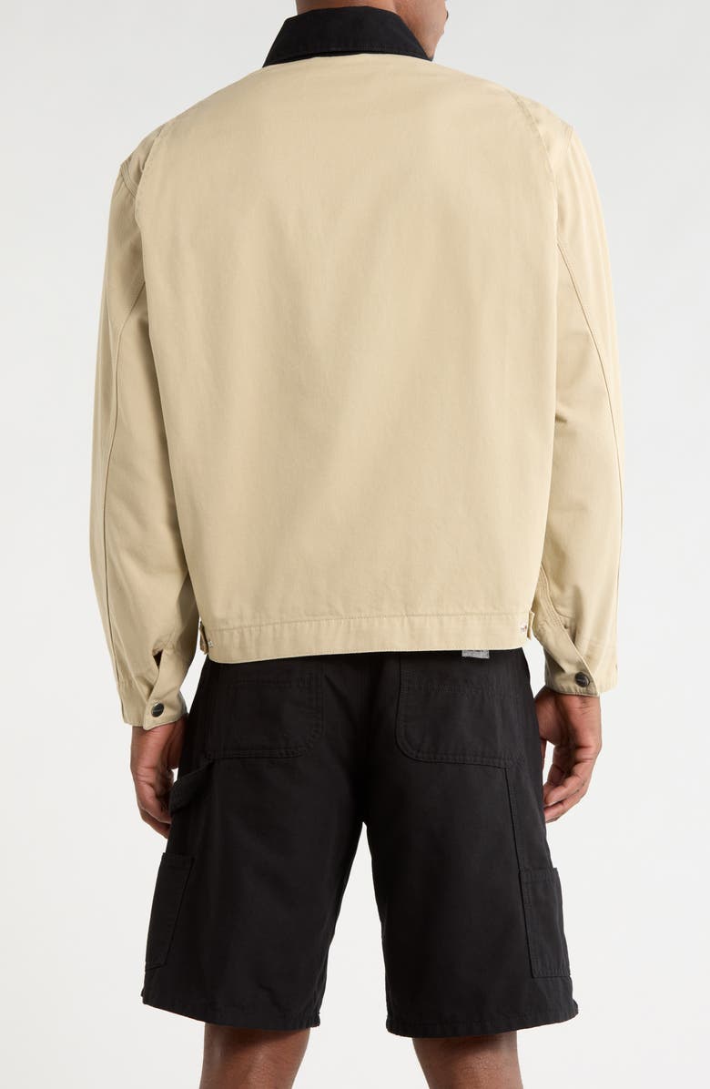 Carhartt Work In Progress OG Detroit Organic Cotton Canvas Chore Jacket, Alternate, color, Barchan/Black