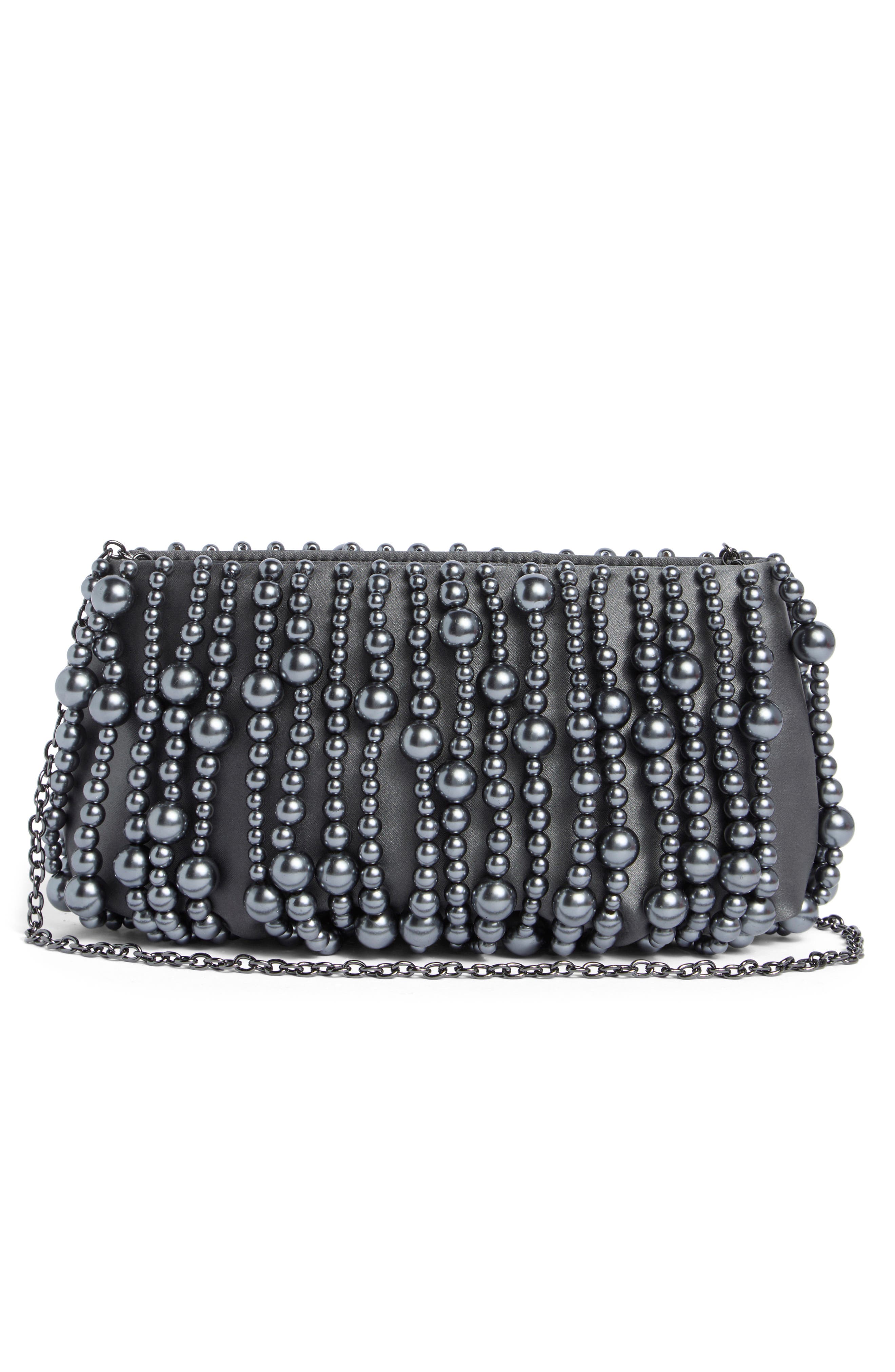 Lele Sadoughi Willow Beaded Clutch, Alternate, color, 