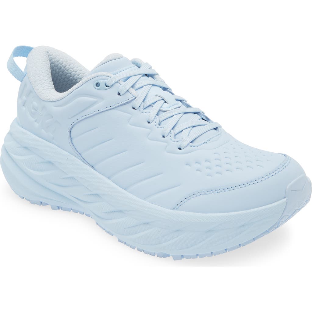 Hoka Bondi Sr Wide Water Resistant Running Shoe In Blue