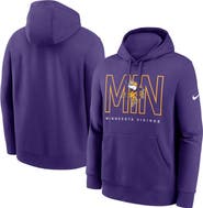 Nike Men's Nike Purple Minnesota Vikings Busted Play Club Fleece Pullover Hoodie