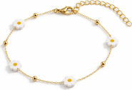Donatello Gian Gold-Flashed Daisy Chain Bracelet
