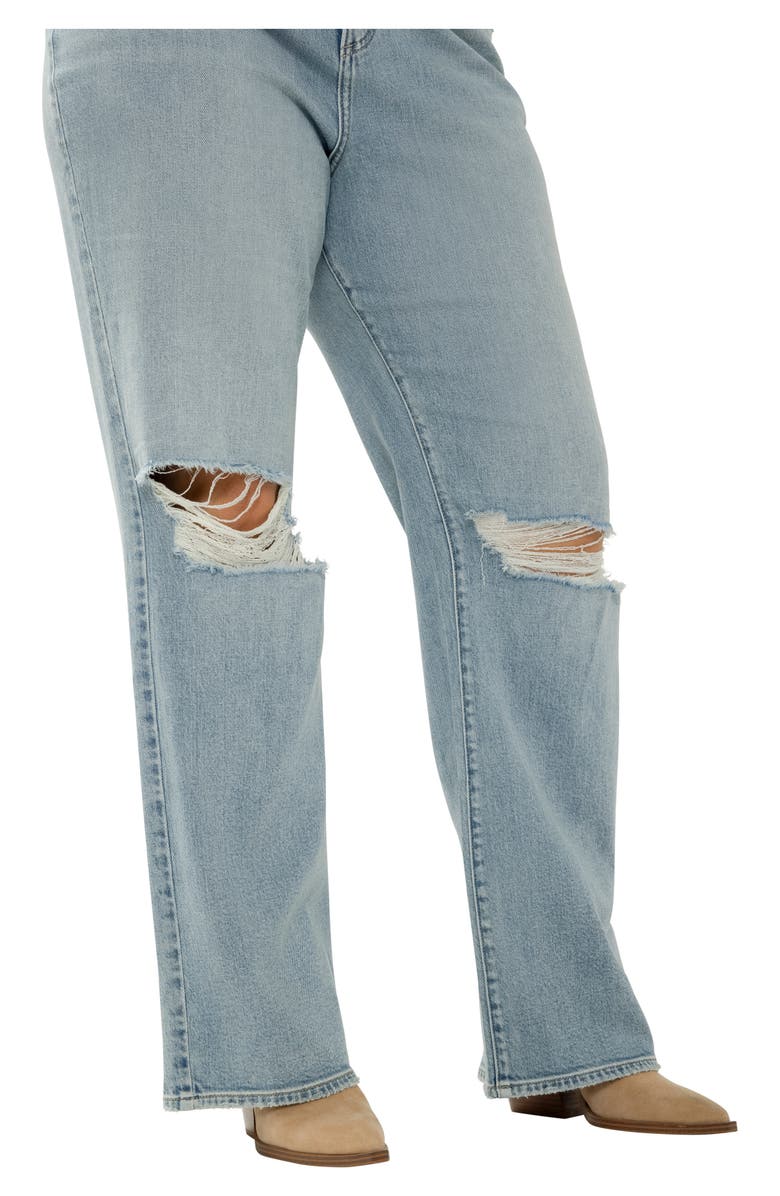 Silver Jeans Co. Highly Desirable Ripped Trouser Jeans, Alternate, color, 