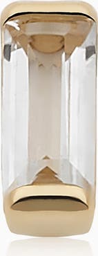 Oradina 14K Gold Fresco Baguette Micro Single Stud