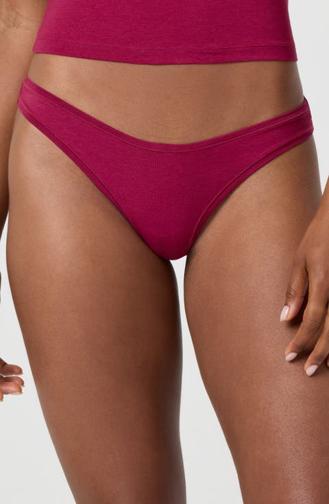 Cotton Blend Thong