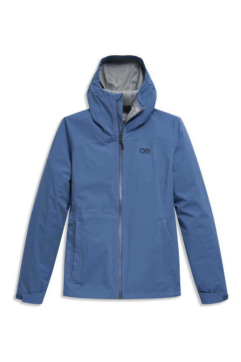 Stratoburst Packable Rain Jacket, Alternate, color, SKYLINE