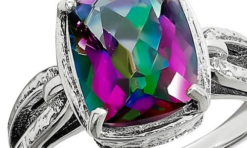 Ys Gems Sterling Silver Quartz Ring In Multi