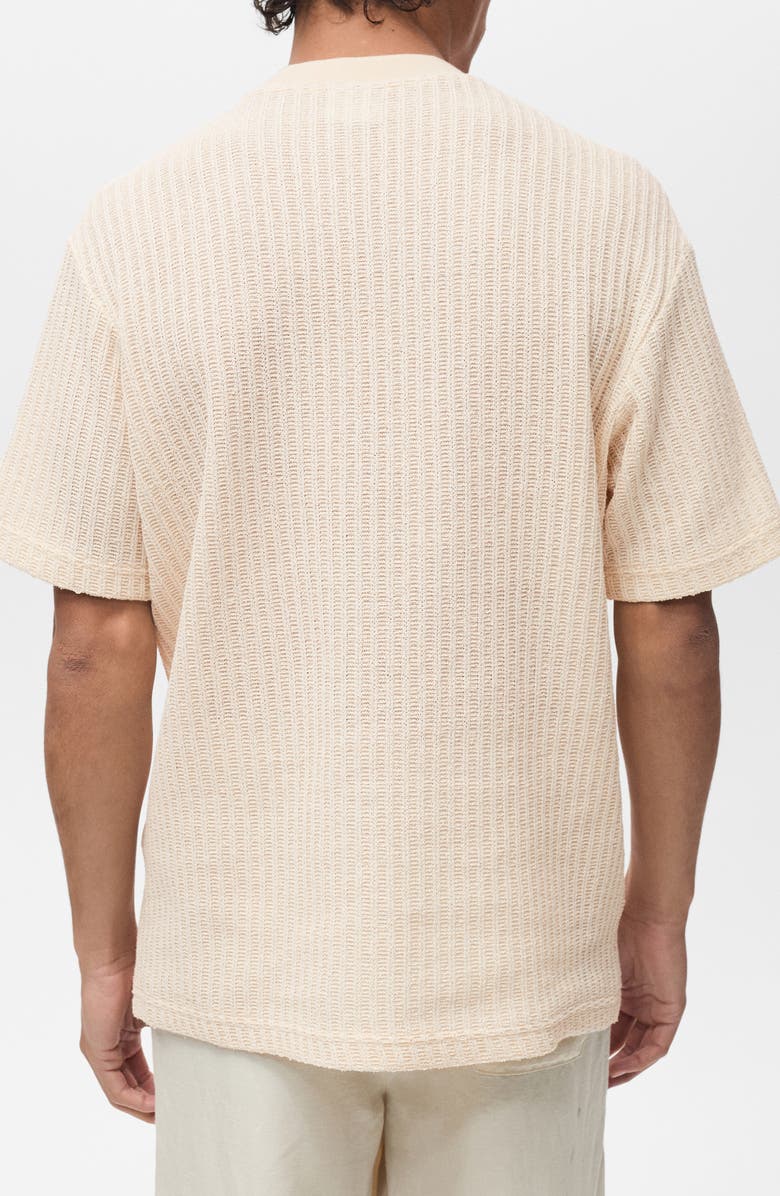 MANGO Stripe Jersey T-Shirt, Alternate, color, Ivory White