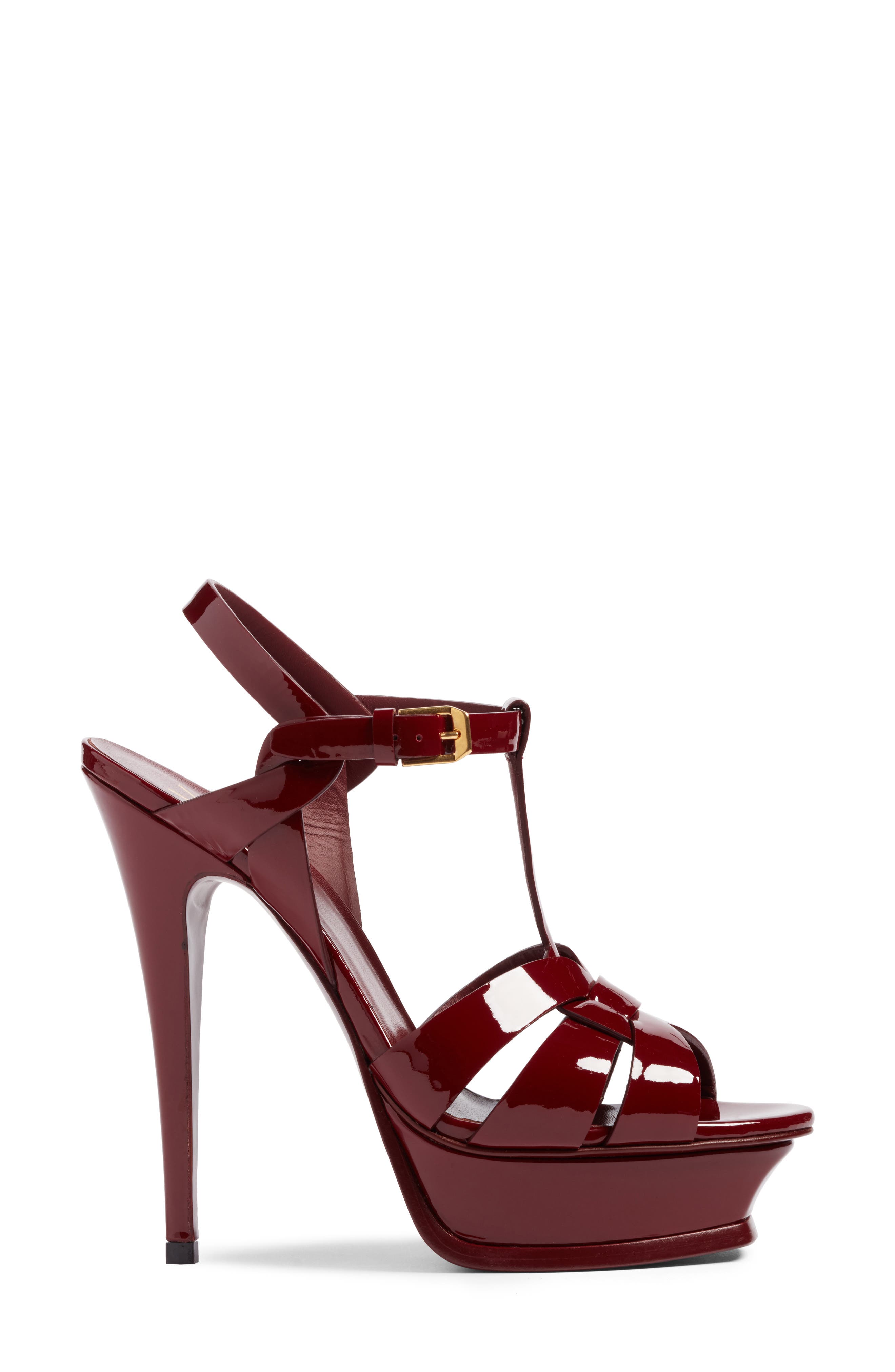 Tribute T-Strap Platform Sandal, Alternate, color, LIGHT BURGUNDY
