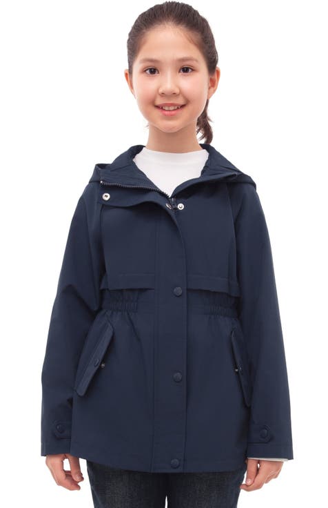 Kids' Trench Coat Hip-Length Hooded Jacket (Little Kid & Big Kid)