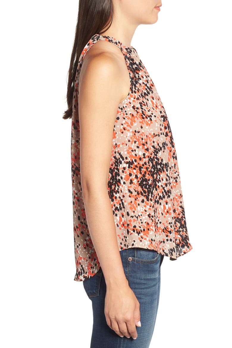 Gibson x Hi Sugarplum! Maroma Halter Top (Nordstrom Exclusive), Alternate, color, BEIGH RED BLACK DOT