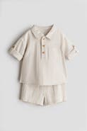 H&M 2-piece Cotton Seersucker Set