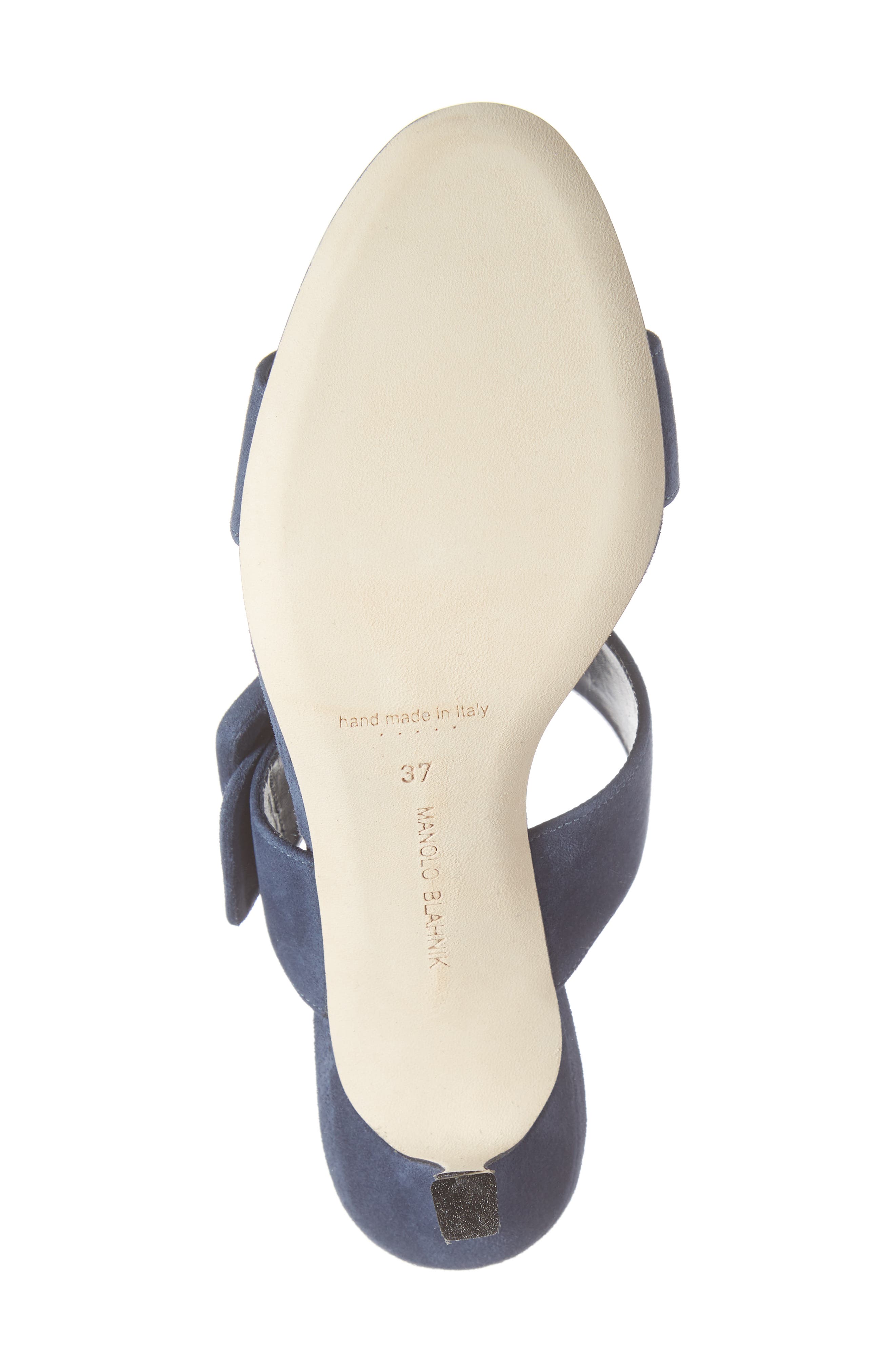 Gable Buckle Slide Sandal, Alternate, color, DENIM NAVY SUEDE