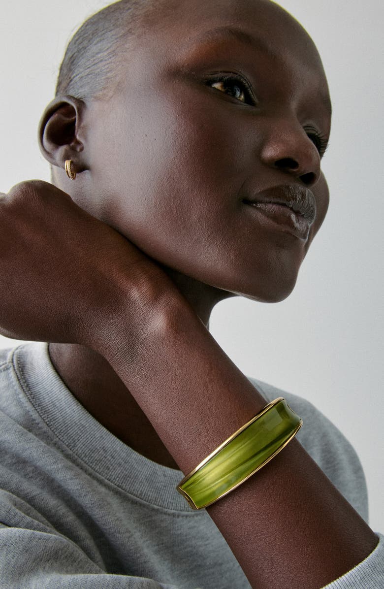 Kate Spade New York bold bangle, Alternate, color, Light Green