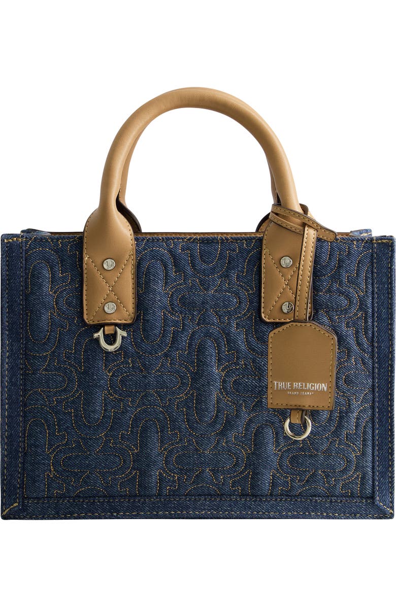 True Religion Quilted Horseshoe Tote Bag, Main, color,