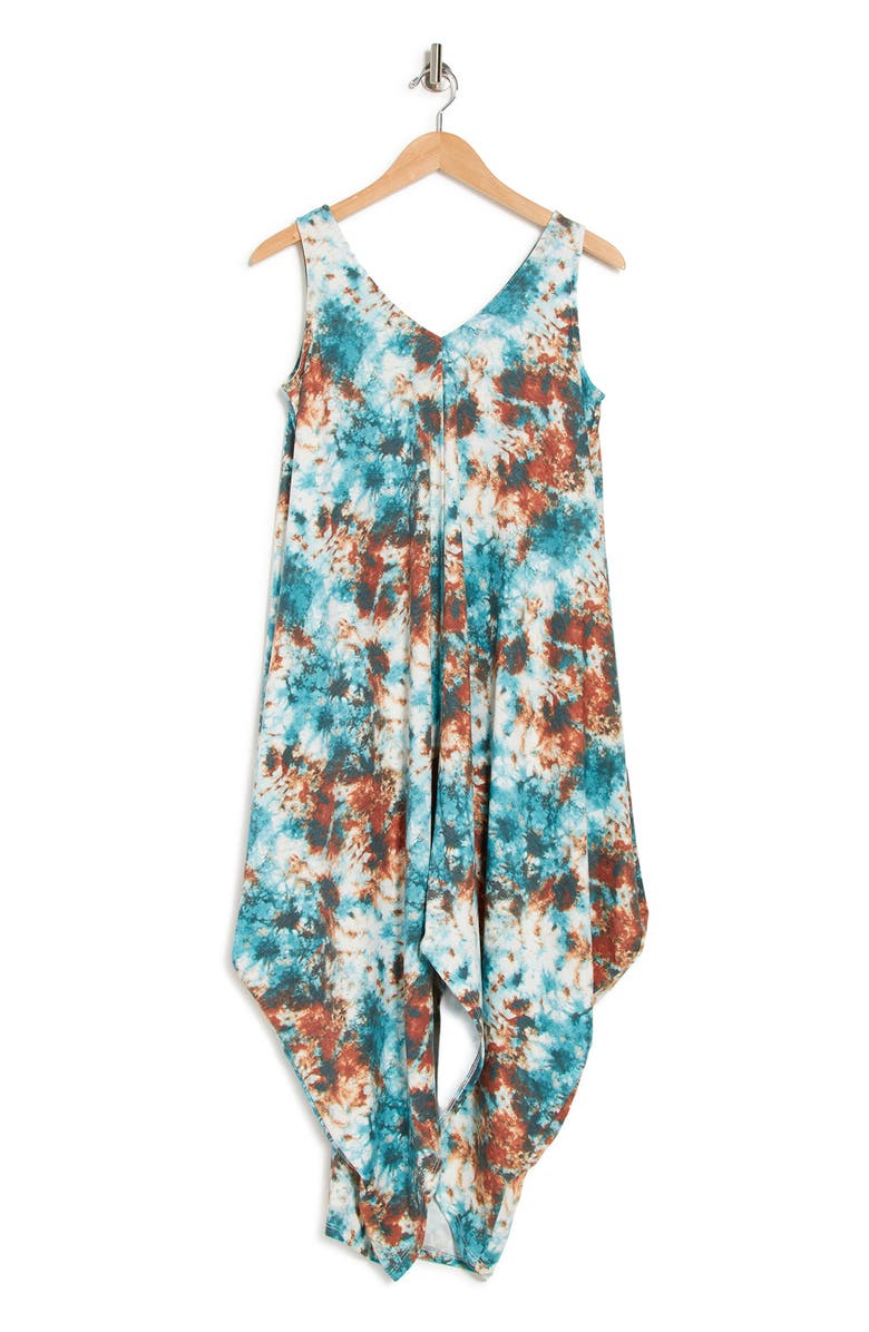 MSK French Terry Shark Bite Maxi Dress, Alternate, color,