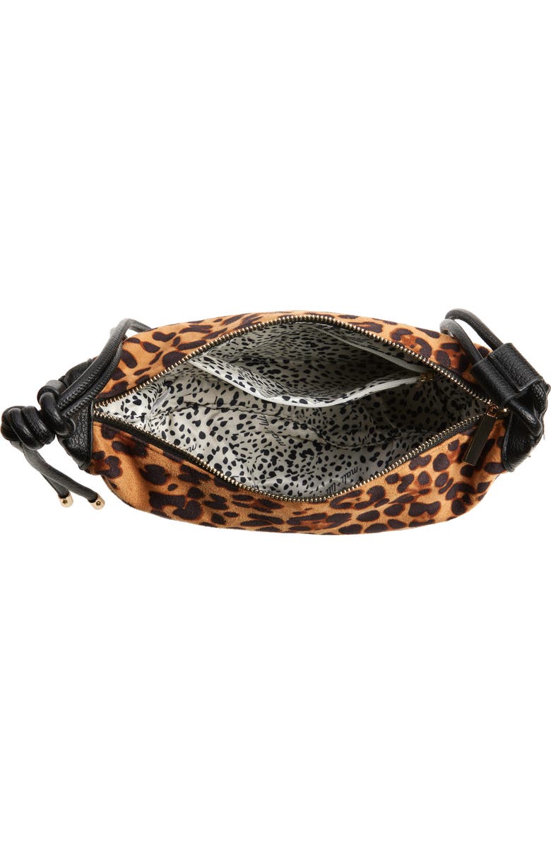 Mali + Lili Aria Leopard Recycled Vegan Leather Crossbody Bag, Alternate, color,