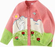 Balabala Bunny Meadow Knit Cardigan