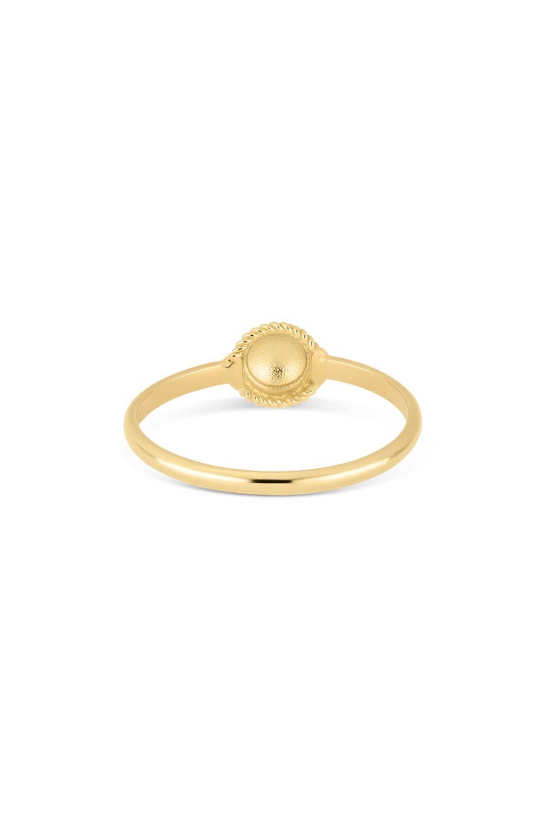 14k Gold Medallion Stackable Ring, Alternate, color, 14KY