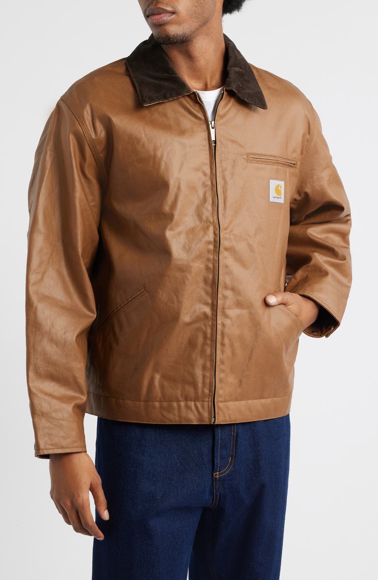 Carhartt Work In Progress OG Dean Coated Cotton Jacket, Alternate, color, Hamilton Beige
