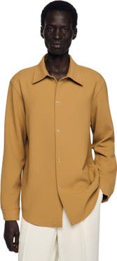 SANDRO Long-sleeved jersey shirt