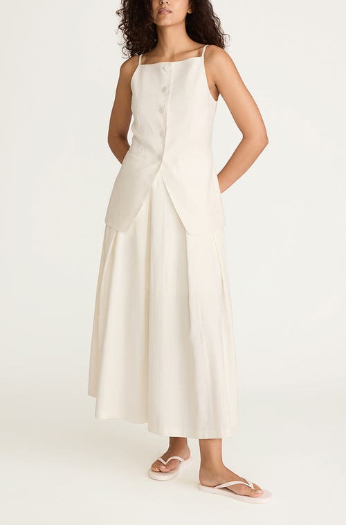 Rebecca Taylor Sleeveless Structured Top In White