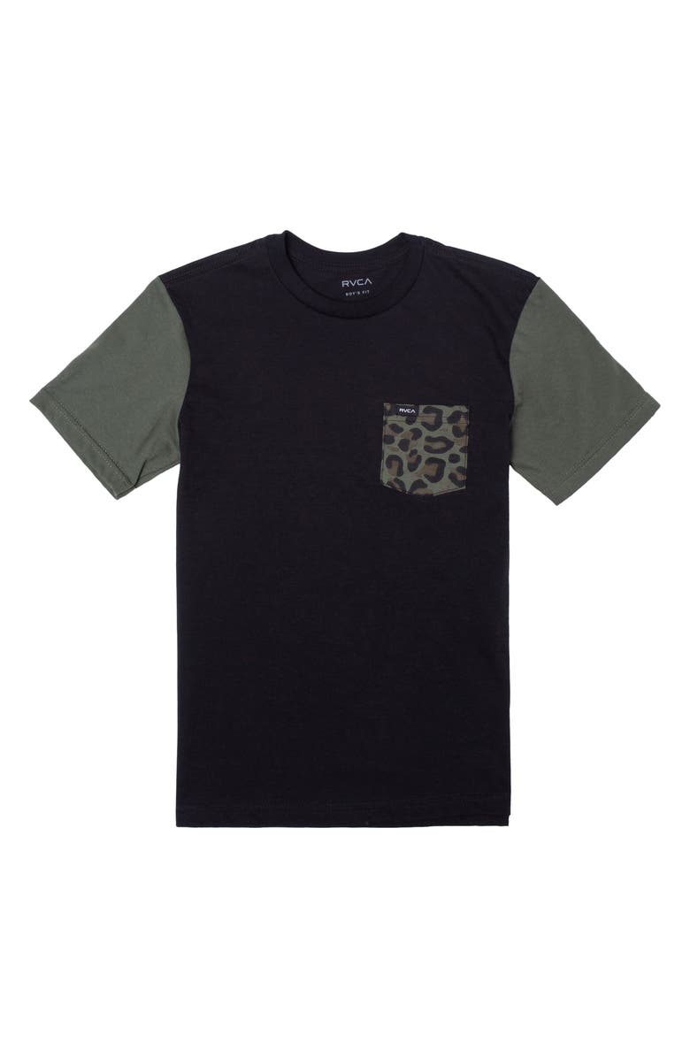 RVCA Ollie Colorblock Pocket T-Shirt, Main, color, 