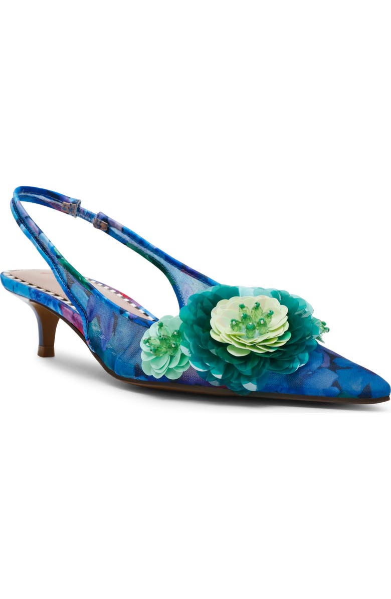 Betsey Johnson Audree Pointed Toe Slingback Pump, Main, color,