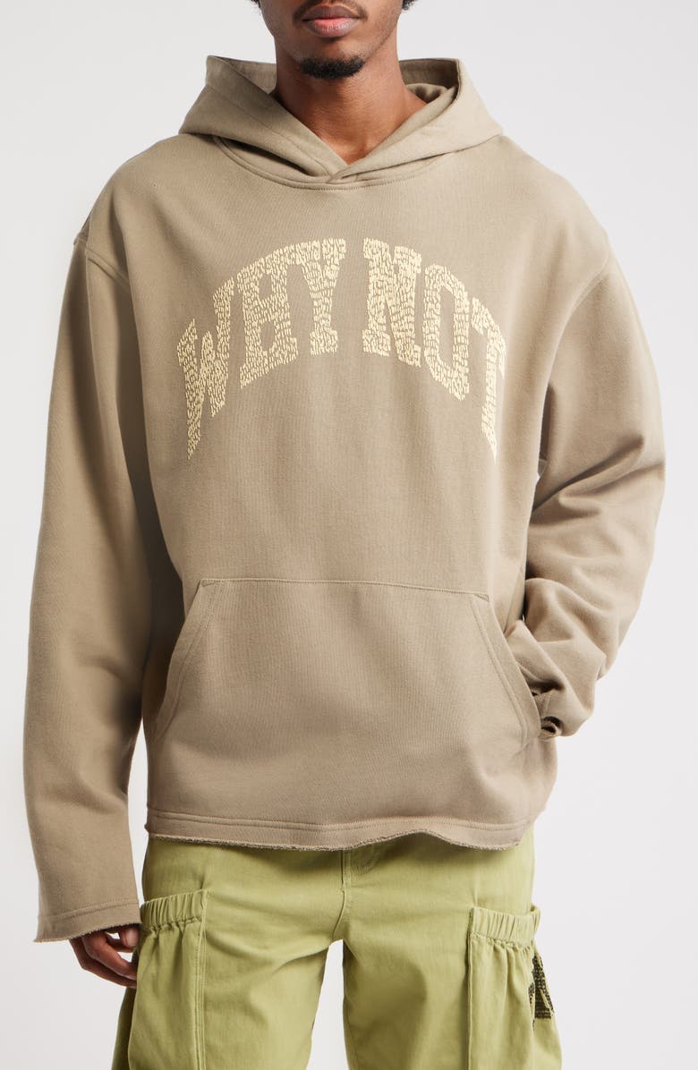 HONOR THE GIFT Why Not Graphic Hoodie, Main, color, Taupe