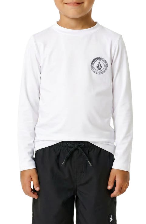 Kids' Ombré Stone Rashguard Top & Swim Trunks Set