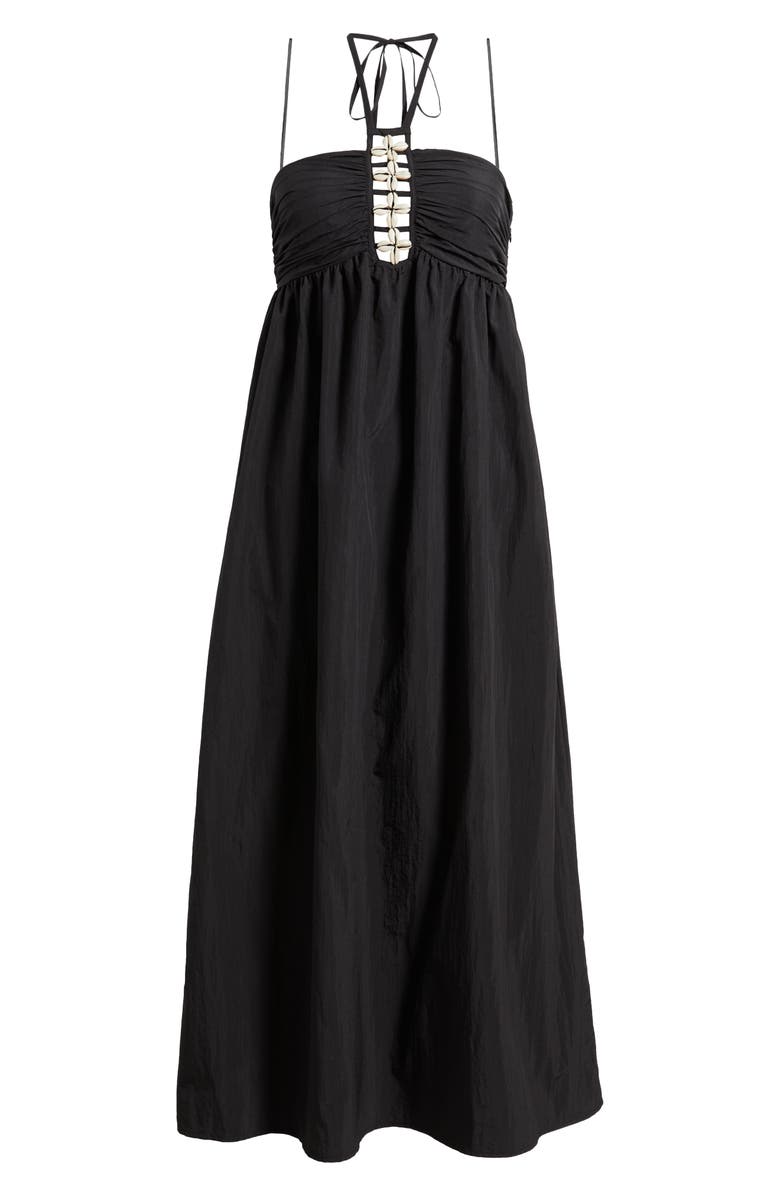 Rails Palazzo Halter Midi Dress, Alternate, color, Black