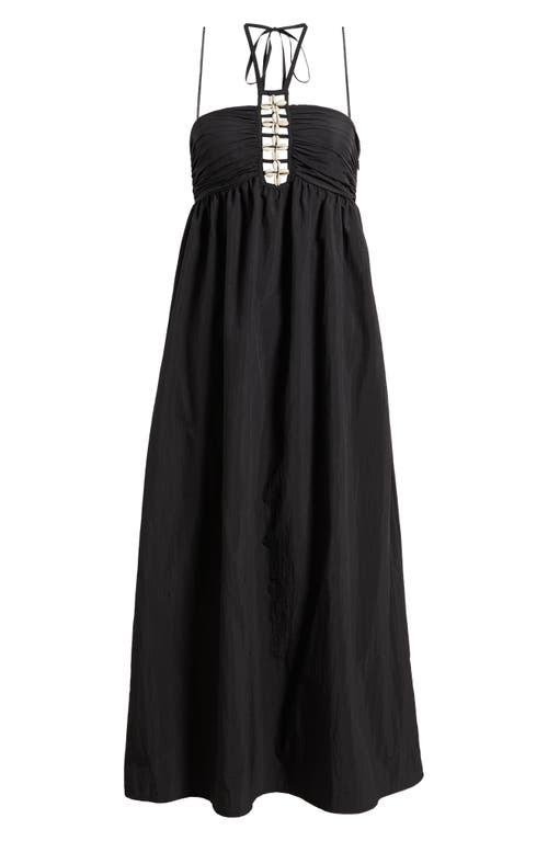 Rails Palazzo Halter Dress Black