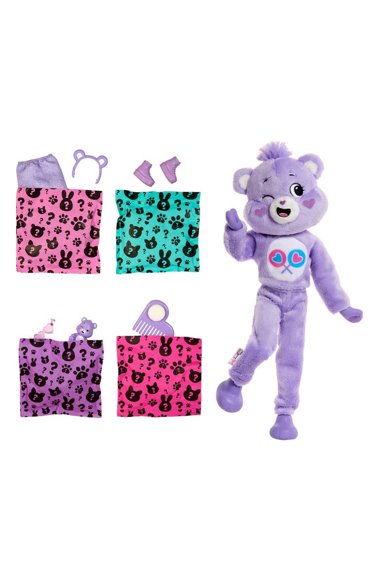 Barbie Care Bears Cutie Reveal<sup>™</sup> Share Bear Doll with 10 Surprises, Alternate, color, 