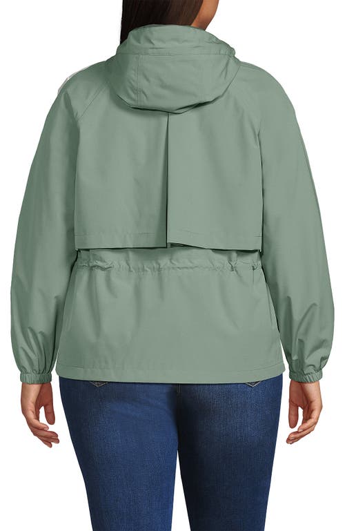 LANDS' END LANDS' END PLUS SIZE SQUALL PACKABLE RAIN JACKET 