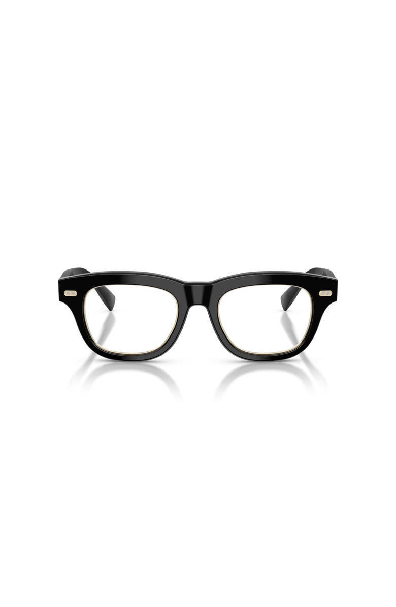 Brunello Cucinelli 48mm Square optical glasses, Alternate, color, Black