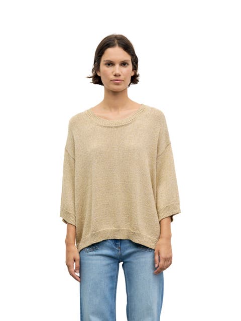 Roella Relaxed Fit Round Neck Sweater