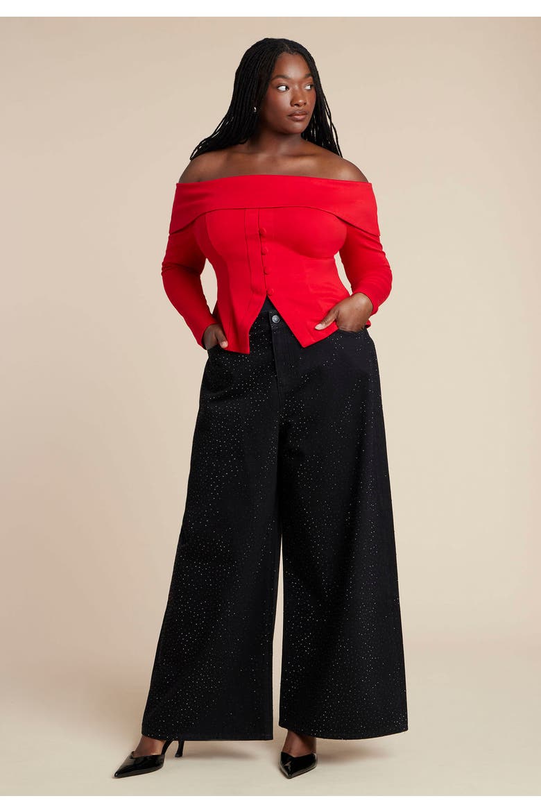 Fold Over Top With Front Button Detail, Alternate, color, BARBADOS CHERRY