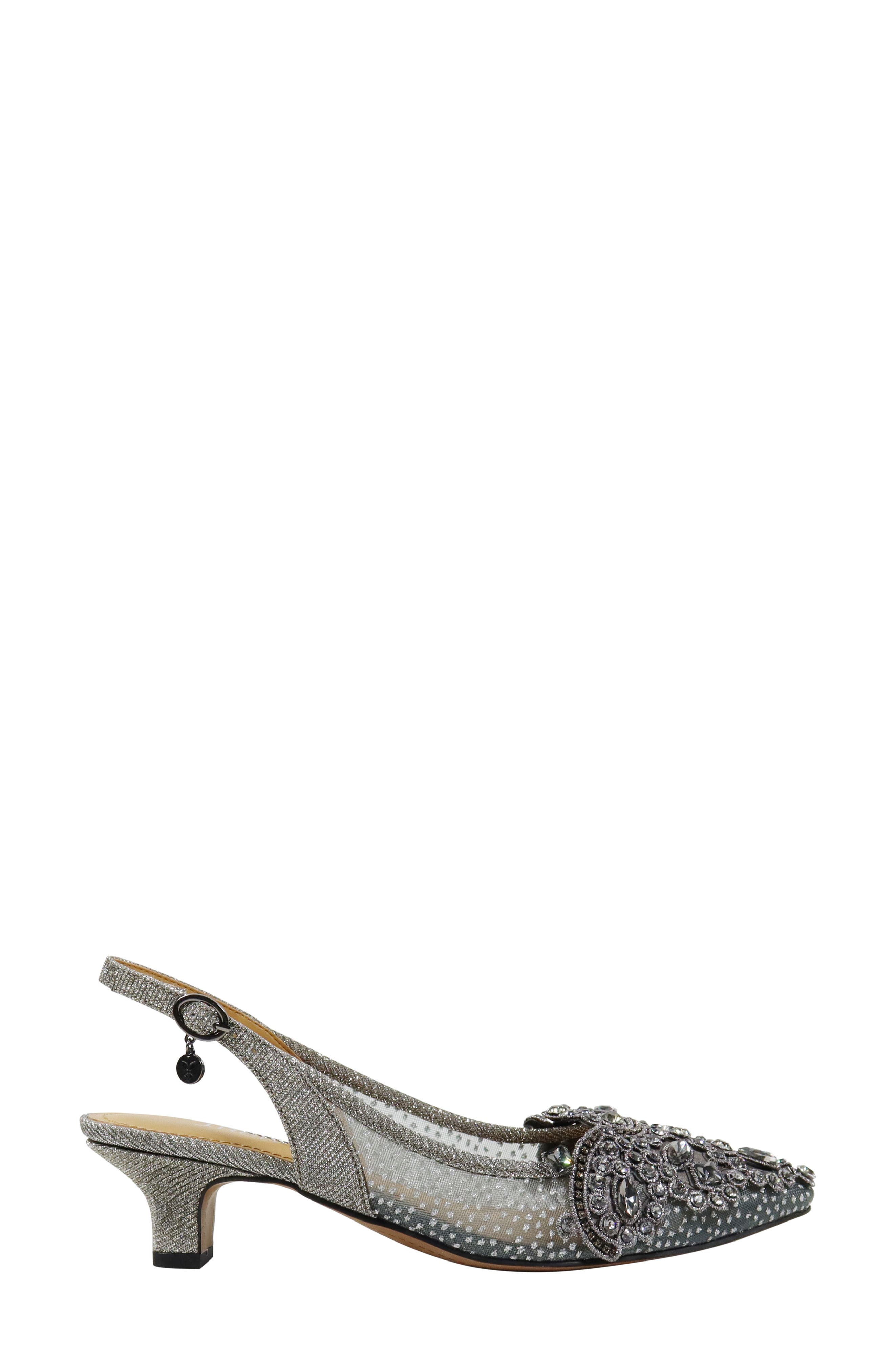 J. Reneé Strovanni Slingback Pump, Alternate, color, Pewter