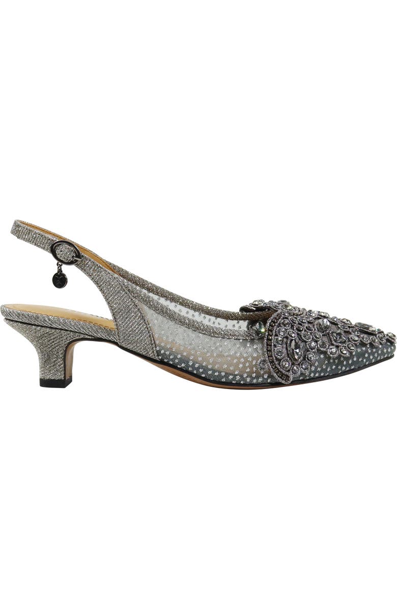 J. Reneé Strovanni Slingback Pump, Alternate, color, Pewter