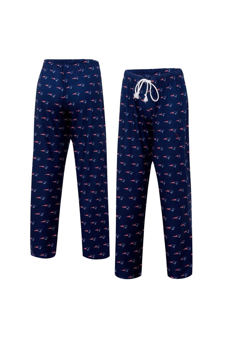 Women's Concepts Sport Navy New England Patriots Gauge Allover Print Sleep Pants, Main, color, Navy