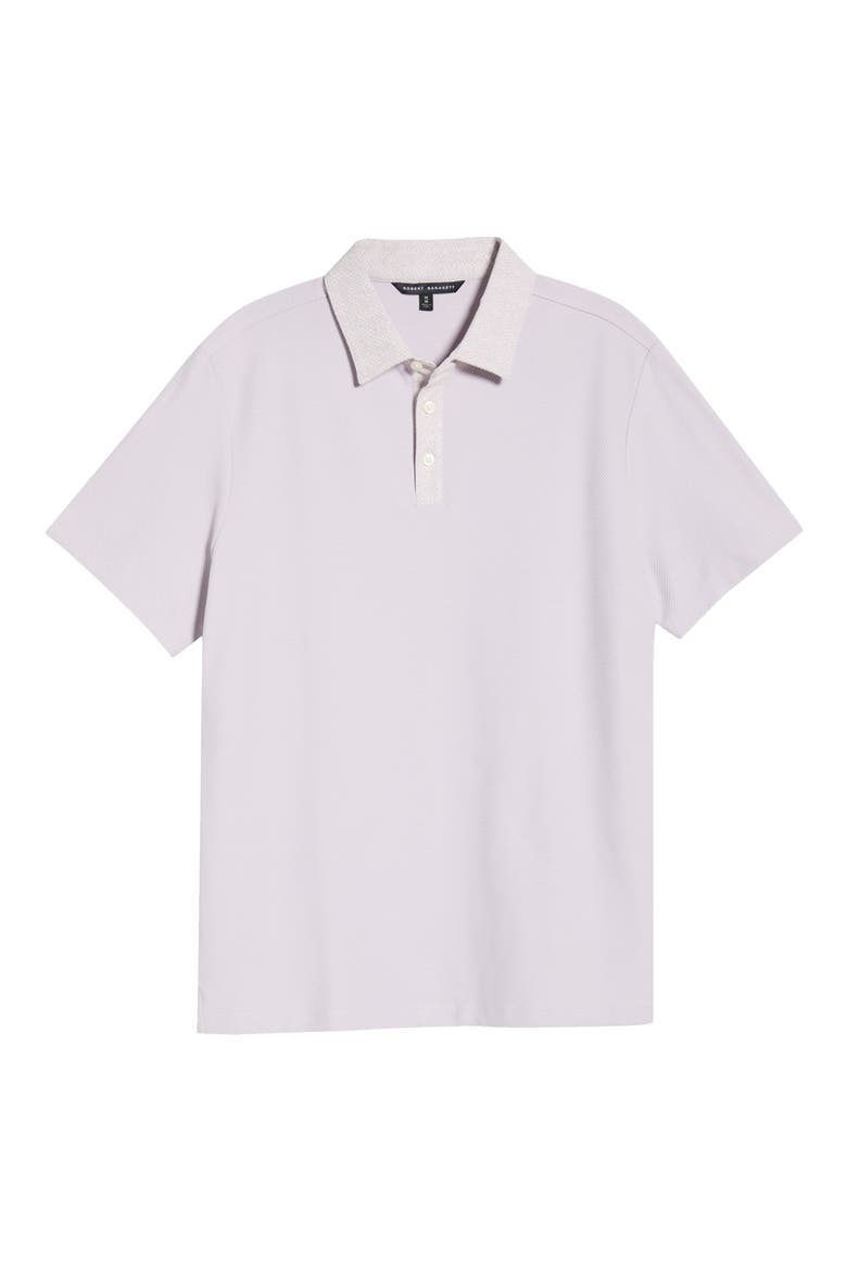 Baytides Contrast Collar Polo, Alternate, color, LAVENDER