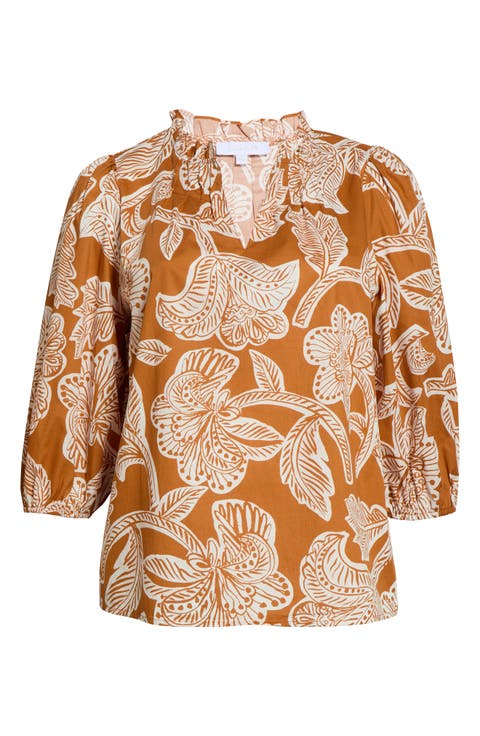 Aranza Pleated Cotton Top