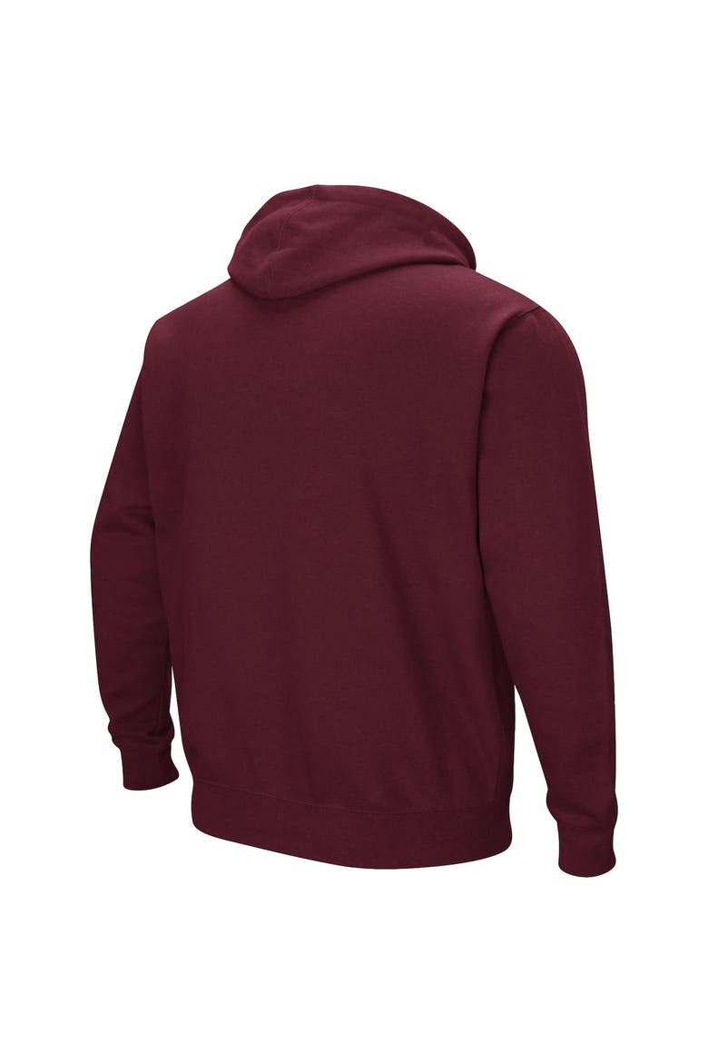 Men's Colosseum Maroon North Carolina Central Eagles Arch & Logo 3.0 Pullover Hoodie, Alternate, color, Maroon