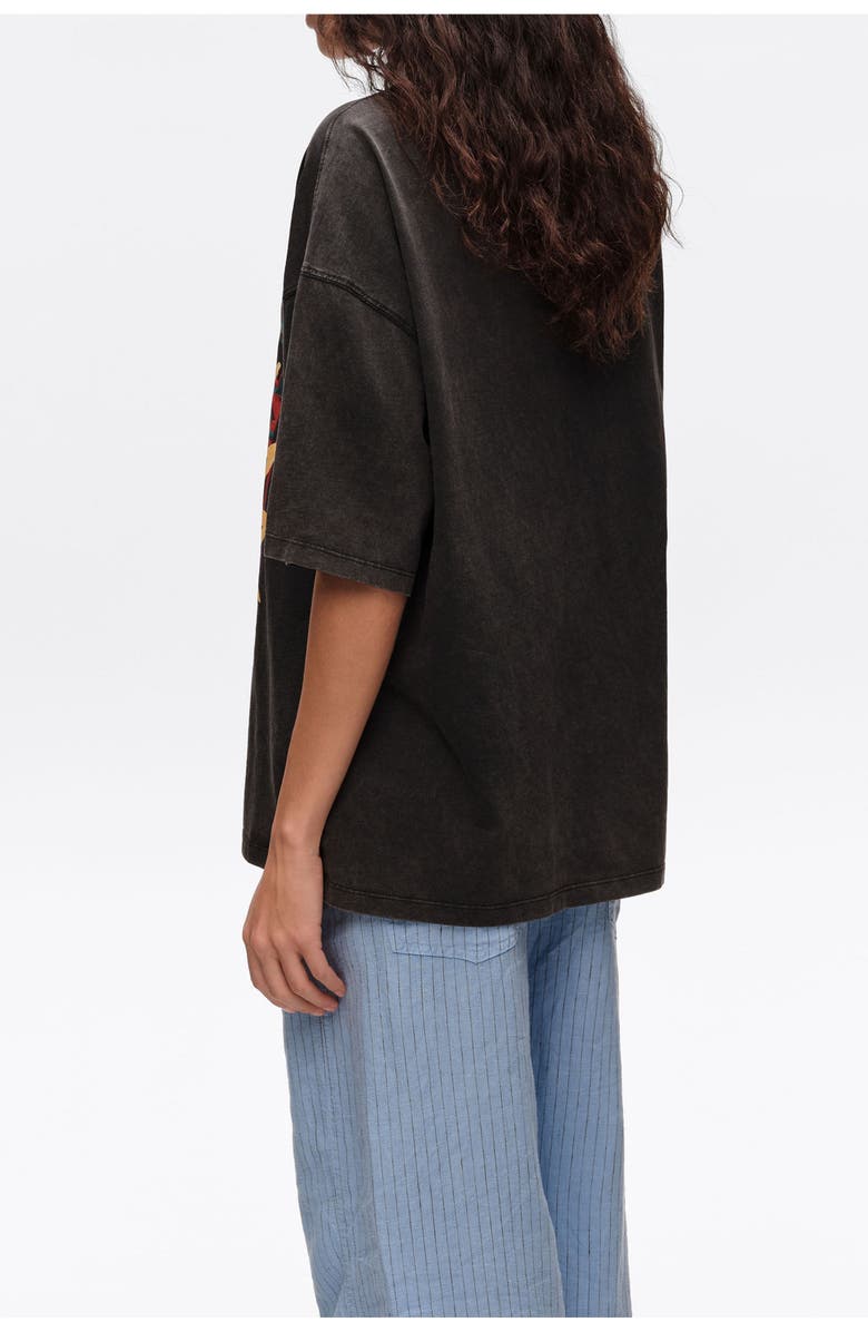 Bimba y Lola Sun Logo T-Shirt, Alternate, color, Black