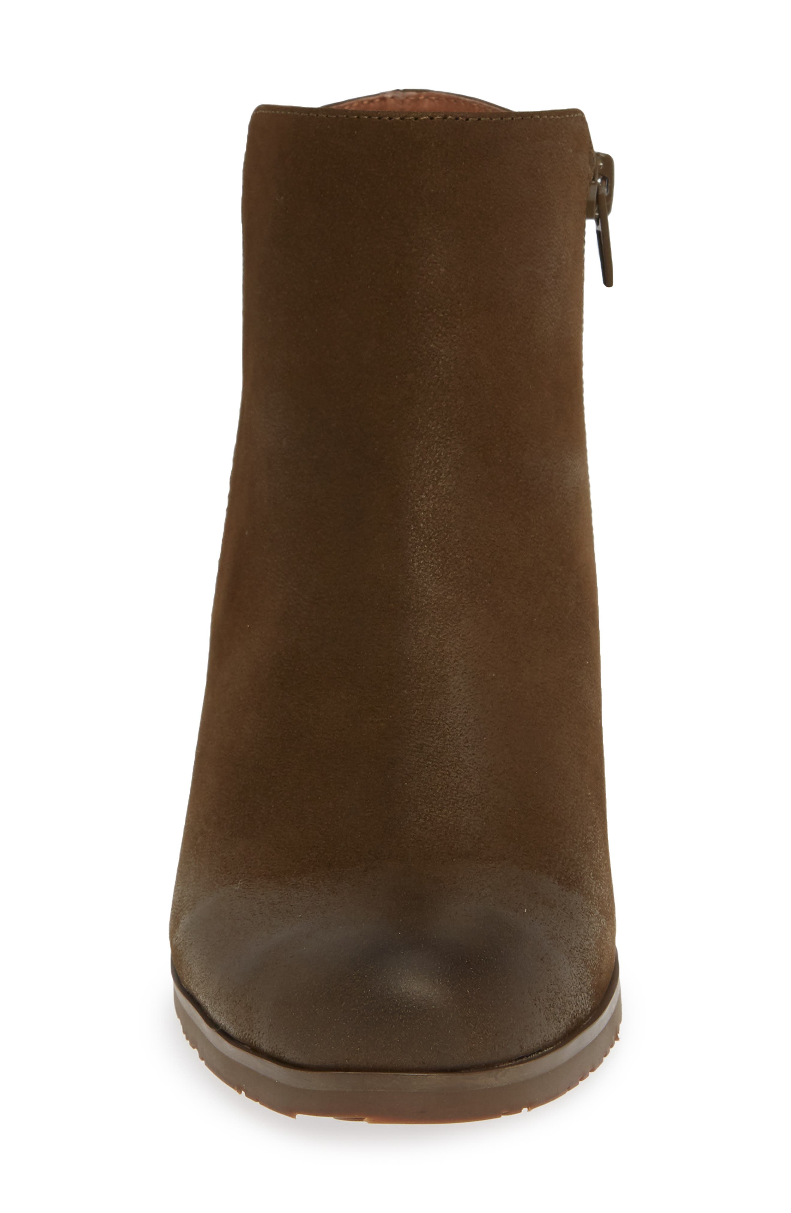 Kacy Wedge Bootie, Alternate, color, KHAKI LEATHER