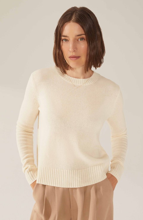 Mila Cashmere Boxy Crop Sweater