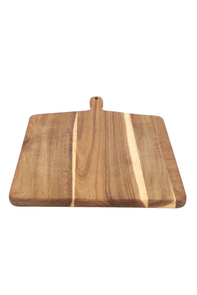 13 Inch Acacia Wood Square Serving Board, Alternate, color, Acacia